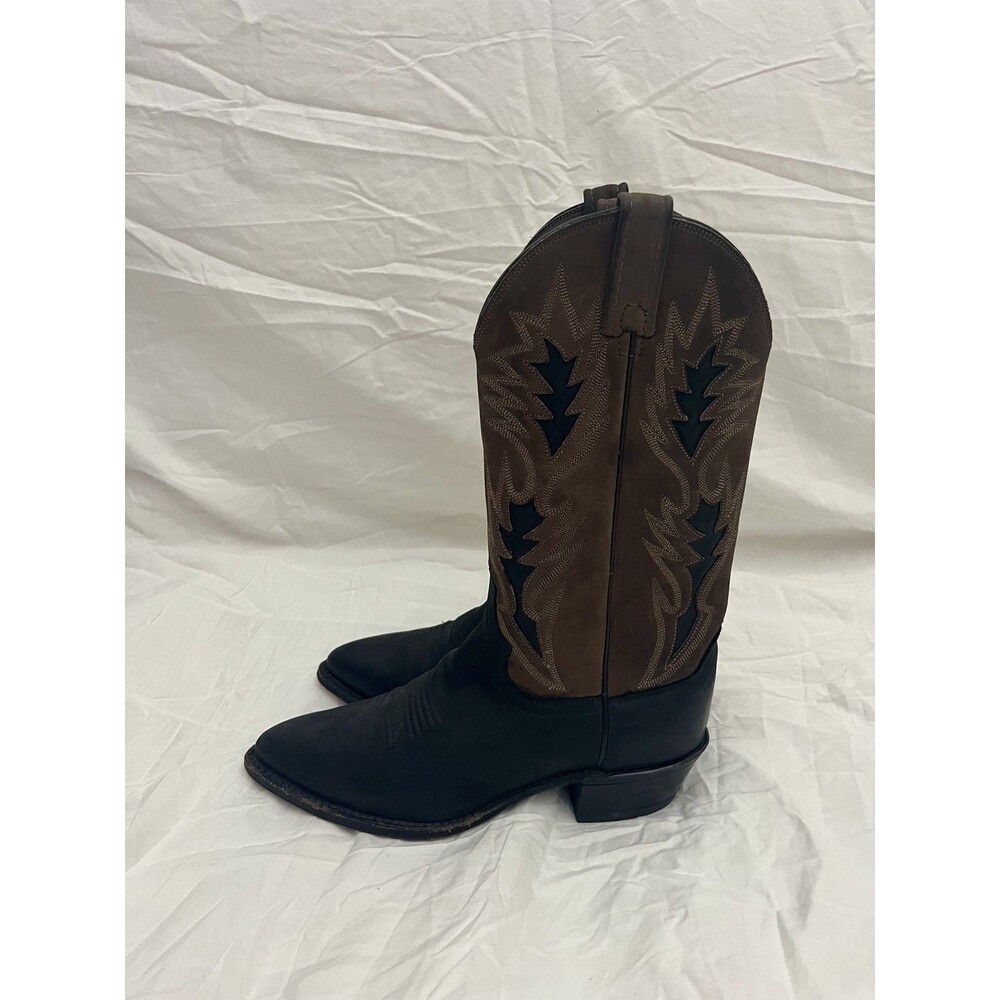 Dan Post Men's Cowboy Boots - Brown and Black - 8